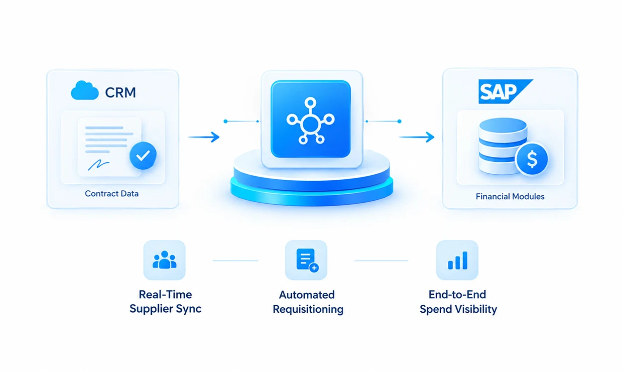 <b>Real-Time Supplier Sync: </b>Automatically aligns vendor records, onboarding statuses, and compliance documents between platforms.